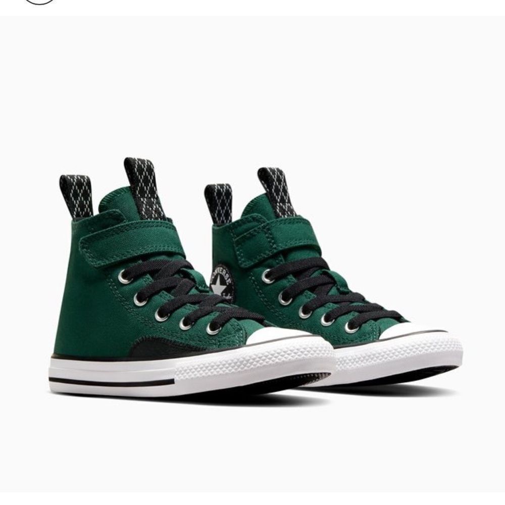 Kids Chuck Converse Taylor Green High Top Trainers Shoes(Size 2)